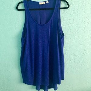 Flowy electric blue tank top